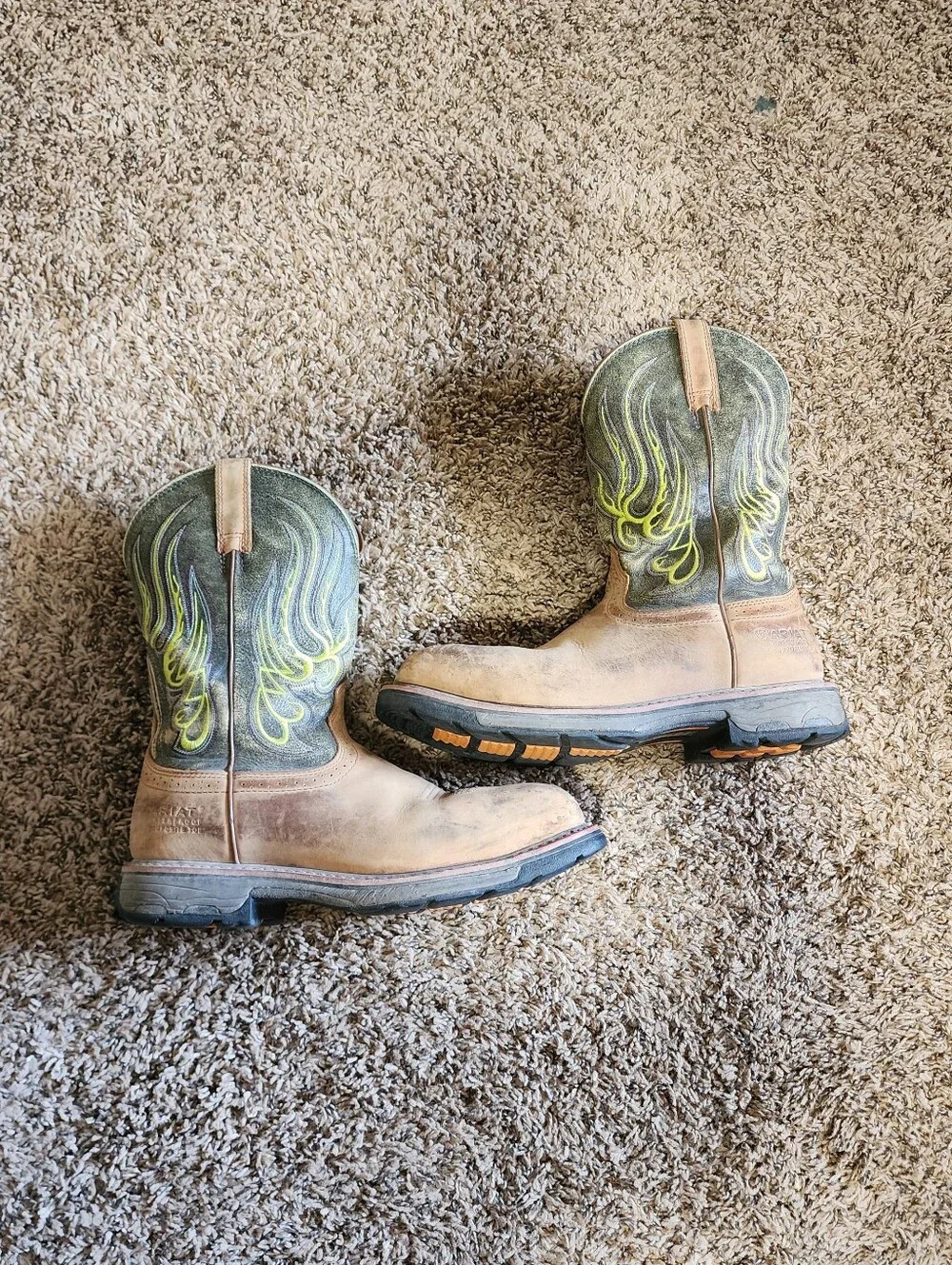 Ariat Workhog Men Mesteno Composite Toe Boots Size 10D Work Shoe